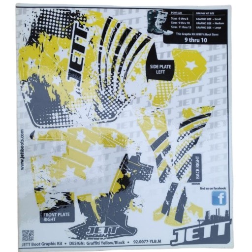 НАКЛЕЙКИ НА МОТОБОТЫ ЖЕЛТЫЕ (45-47) M