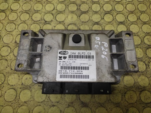 PEUGEOT 206 control unit of the engine 9657429680