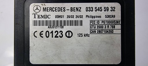 module IMMO 0335455932 MERCEDES SPRINTER 904