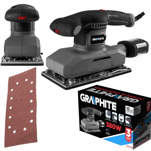 GRAPHITE орбітальна шліфувальна машина 380 Вт 115x230 мм