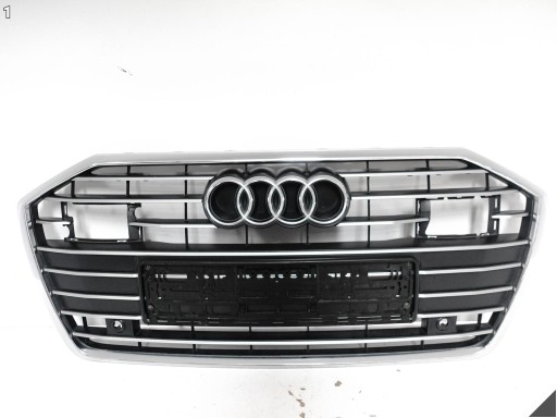 AUDI A6 S-LINE C8 4K0 18-23 grill grille grid intake W bumper front CHROM