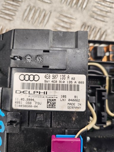 AUDI A8 D3 Svetlo Strechy OSWIETLENIE kabíny Strešné okno 4E0907135A