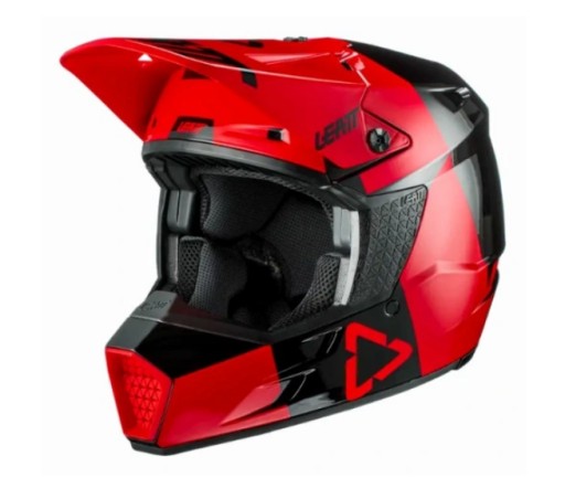 LEATT(2021 MOTO HELMET 3.5 V21.3 HELMET RED COLOR XXL)