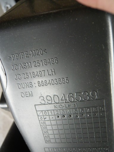 Handschuhfach Armaturenbrett des Beifahrers 39046539 Opel Astra K