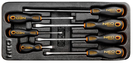 ПЛОСКИЕ ОТВЕРТКИ, НАБОР ИЗ 7 ШТ., ВКЛАДЫШ