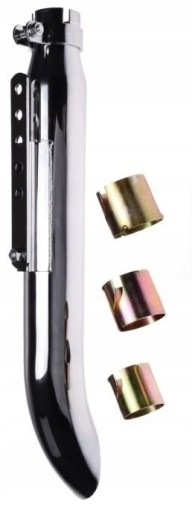 AW8015 - Глушитель Универсальный Хром Chopper Cruiser Drag