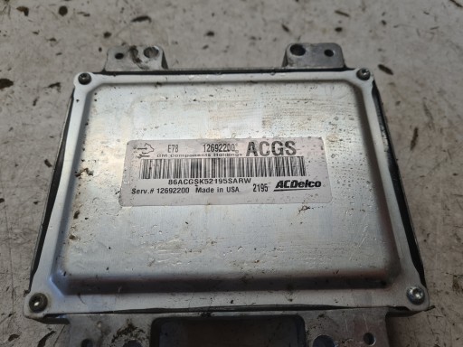 OPEL computer control unit ECU of the engine 12692200 ACGS E78