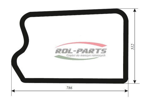 827/80200 - СКЛО ДВЕРІ НИЖНІЙ НАВАНТАЖУВАЧ JCB ЗЕЛЕНИЙ