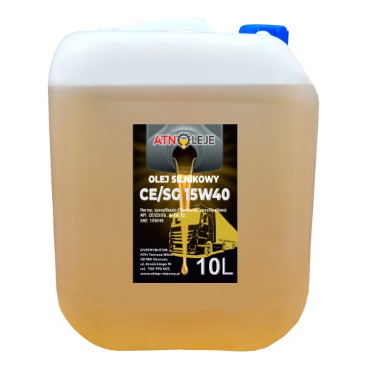 Минеральное моторное масло CE/SG 15w40 10L 15W / 40