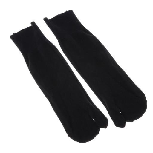 1 pár rozdelených 2prstových žabkových ponožiek Tabi / čierna