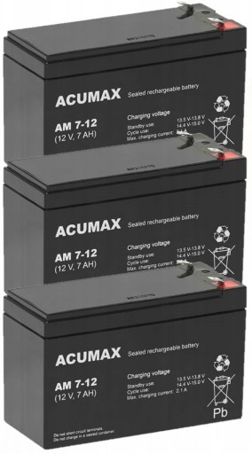 Tbc3 батареї комплект батарей для дбж apc eaton powerwalker 3x am 7-12