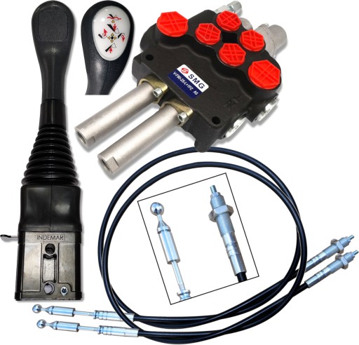 8485.0P.2X2M35 - СПЛІТТЕР 2 СЕК 80Л ДЖОЙСТИК ПОСИЛАННЯ ПОВОРОТ ЗАСУВКА