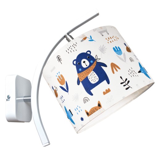 NÁSTENNÚ LAMPU TEDDY BLUE Kĺb