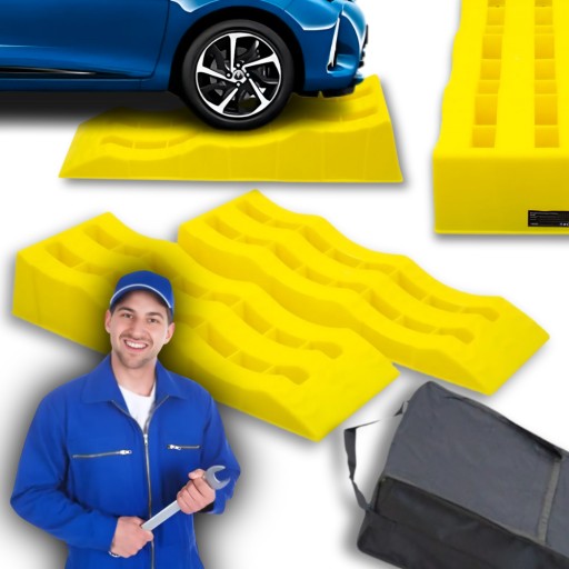 ПОДЪЕЗДНЫЕ РАМПЫ 2 ШТ. ПЭВП ДЛЯ МАСТЕРСКОЙ ПРОЧНАЯ РАМПА ЛЕГКАЯ ПРОЧНАЯ