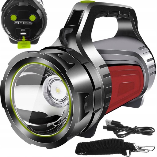 ПОТУЖНИЙ АКУМУЛЯТОРНИЙ СВІТЛОДІОДНИЙ ПРОЖЕКТОР POWERBANK