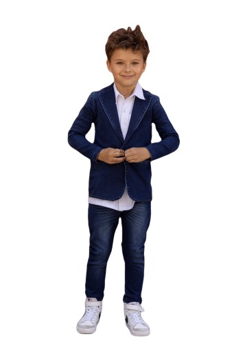 All For Kids 152 синій дитячий костюм