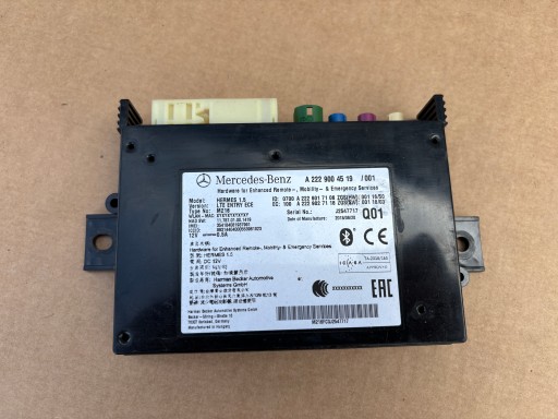 Модуль контроллера bluetooth mercedes s class w222 a2229004519