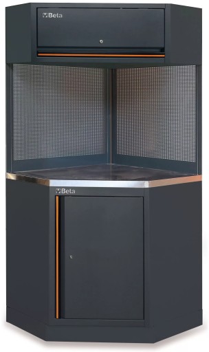 Кутовий модуль, сталевий стіл + шафа, система C45PRO Beta 4500/C45PRO/C/X