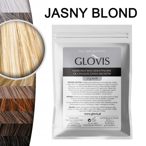 Vrecko GLOVIS 25g - Svetlý Blond - Light Blonde