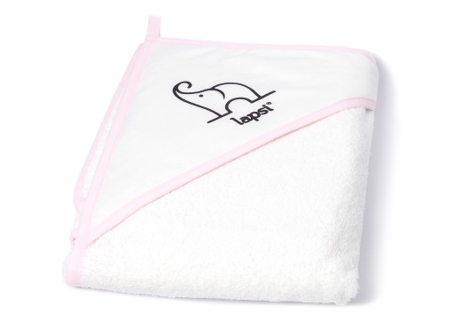 Покривало з капюшоном Lapsi 100 х 100 см біле