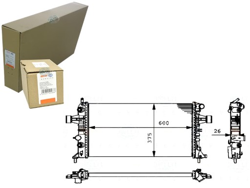 BRH8MK 376 - Радиатор двигателя behr hella 1300214 1300196 91932