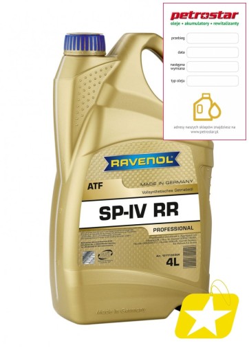 Ravenol atf sp-iv rr hyundai kia 4l