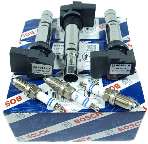 3X - Катушки зажигания bosch vw polo 9n seat ibiza iii skoda fabia 1.2 16v