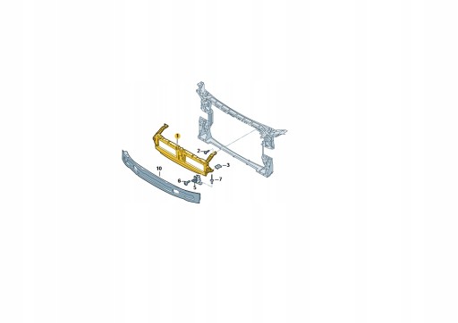 querstrebe strebe versteifung vorne AUDI A4 B8 8W0807771