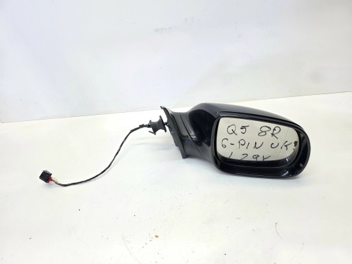 mirror exterior right AUDI Q5 8R LZ9Y 6-PIN WERSJA ANGIELSKA