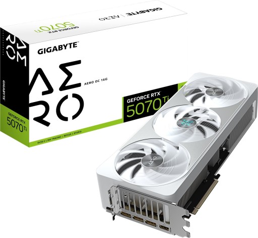 Grafická karta Gigabyte GeForce RTX 5070 Ti Aero OC 16 GB