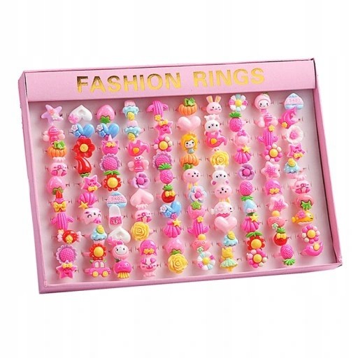 ЮВЕЛІРНІ КІЛЬЦЯ ДЛЯ ДІВЧИНКИ BOX набір