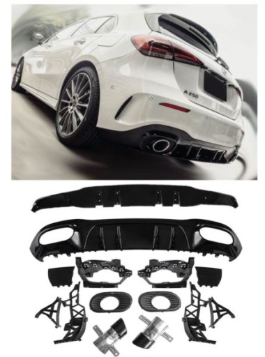 GR1778035-8903 - Дифузор MERCEDES W177 наконечник чорний седан компактний