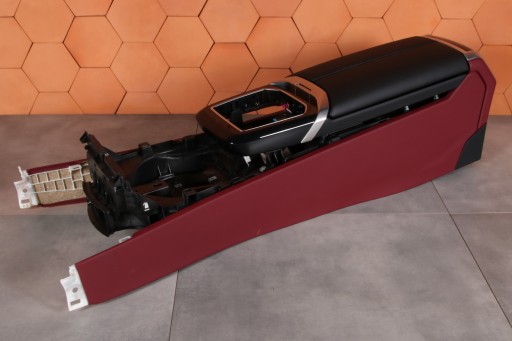 BMW 7 G70 TUNEL central armrest BURGUNDY leather VEGANZA 5A2C0F3 236km