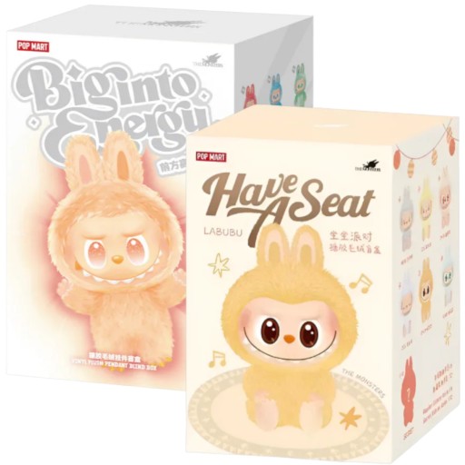 MASKOTKA LABUBU ZESTAW 2w1 BIG INTO ENERGY - HAVE A SEAT BRELOK