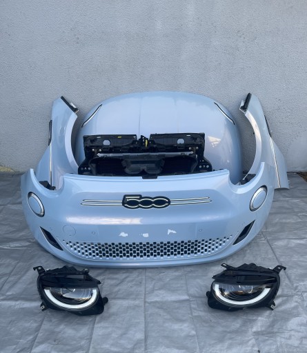 FIAT 500E ЕЛЕКТРИЧНИЙ БАМПЕР КАПОТ ПЕРЕДНИЙ КОМПЛЕКТ 2022-