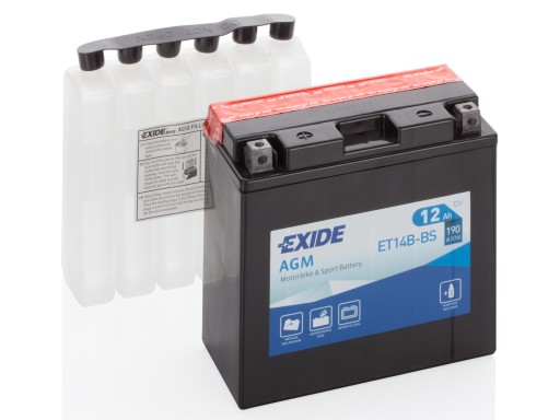 ET14B-BS - Акумулятор 12V 12AH ET14B - BS EXIDE AGM