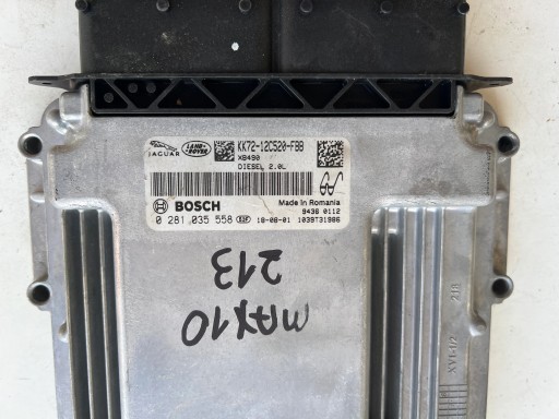 LAND ROVER EVOQUE 204DTD 2.0 KK72-12C520-FBB 0281035558 1039T31986 computer