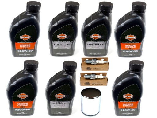 HARLEY OIL SET 4L 20W50 3F+ F ХРОМОВІ ПРОБКИ
