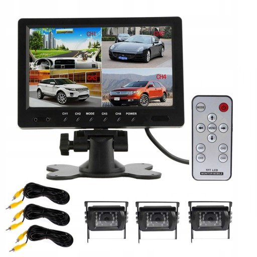 3X камера заднего вида монитор 9 дюйм (ОВ) автобус МДП ИК-светодиодов