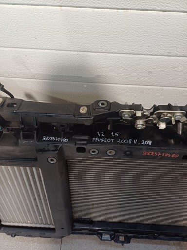 front body wall pillar radiator PEUGEOT 2008 II 208 1,2THP 1,5D 9823718480