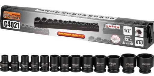 Комплект ударных колпачков 1/2 10-30 мм CORONA C4021