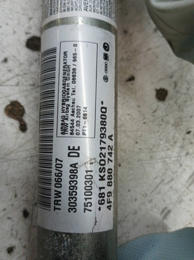 Dachvorhang Airbag rechts links KOMPLET Audi A6 III (2004-2011) C6