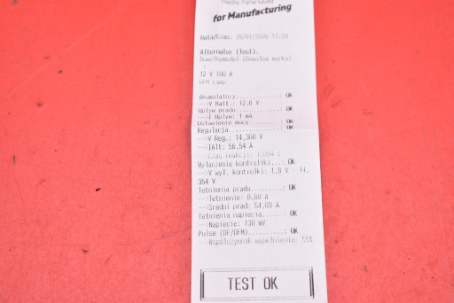 alternator test STX100038R CITROEN C3 1 and 1.1 8V 61 KM 02-10