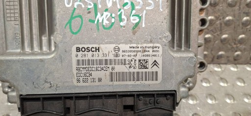 computer 0281013331 9653958980 9662213180 CITROEN PEUGEOT 1.6 HDI