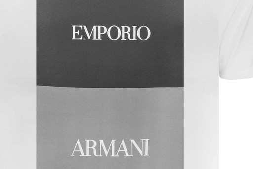 EMPORIO ARMANI biały t-shirt męska E13 r.XXL 9941288609 Odzież Męska T-shirty SD PUCDSD-5