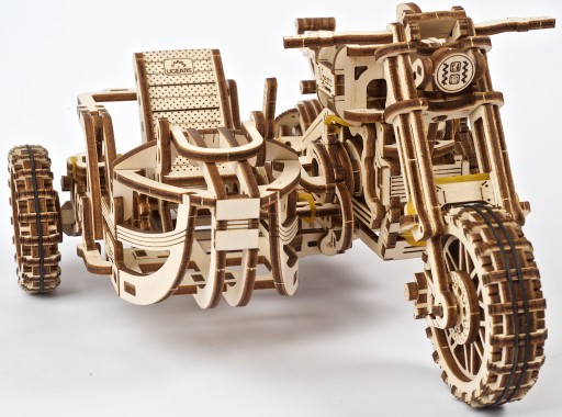 3D пазл Ugears Scrambler UGR-10 з коляскою