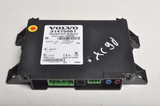 Модуль контролера телематики volvo xc90 ii 31475061 tem3g