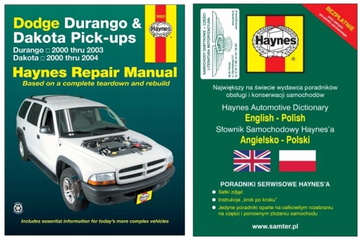 Dodge Durango Dakota 2000-2004 керівництво Haynes