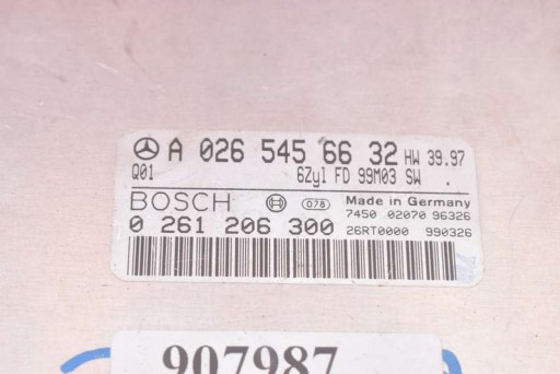 control unit of the engine A0265456632 MERCEDES C-KLASA W202 2.4 V6 170 KM 97-01