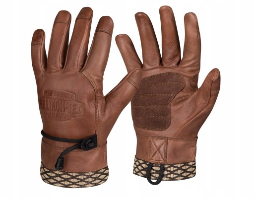 Захисні рукавички Helikon-Tex Woodcrafter XL у відтінках коричневого та бежевого